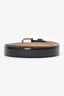 Dolce and Gabbana Black Patent Leather Thin Belt Size 85 cm