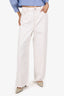 Frame White Denim Le Jane Wide Leg Jeans Size 30