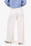 Frame White Denim Le Jane Wide Leg Jeans Size 30