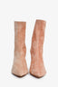 Aquazzura Pink Suede Heeled Boots Size 36.5