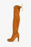 Stuart Weitzman Camel Suede Over-The-Knee Boots Size 7