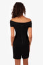 Alice + Olivia Black Off-The Shoulder Mini Dress Size 4