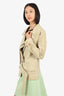 Alexander Wang Beige Suede Biker Jacket Size 4