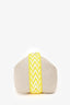 Hermès Beige/Yellow Canvas Bride-A-Brac Small Case