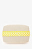 Hermès Beige/Yellow Canvas Bride-A-Brac Small Case