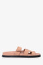 Hermès Dusty Rose Suede 'Chypre' Sandals Size 38