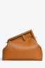 Fendi 2022 Brown Smooth Leather 'Fendi First' Pochette with Strap