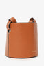 Alohas Brown Leather Drawstring Bucket Bag