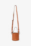 Alohas Brown Leather Drawstring Bucket Bag