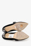 Oscar De La Renta Black Velvet Rhinestone Heels Size 38