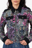 Just Cavalli Floral Print Zip-Up Jacket Size 42