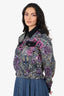 Just Cavalli Floral Print Zip-Up Jacket Size 42