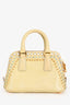 Prada Cream Saffiano Venice Bijoux Pyramid Bag