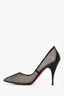 Christian Louboutin Black Mesh Pointed Heels Size 36.5