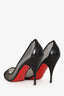 Christian Louboutin Black Mesh Pointed Heels Size 36.5