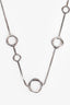 David Yurman Sterling Silver/Pearl Infinity Station Chain Necklace