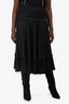 Ulla Johnson Black Pleated Midi Skirt Size 10