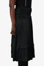 Ulla Johnson Black Pleated Midi Skirt Size 10