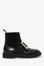 Roger Vivier Black Patent Leather Viv' Rangers Chelsea Boots Size 36.5