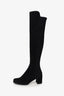 Stuart Weitzman Black Suede Knee High Boots Size 36.5