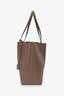 Saint Laurent Taupe Leather Tote with Pouch