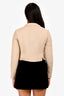 Chloe Cream Silk Tweed Crop Blazer Size 38