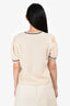 Frame Cream Cashmere Puff Sweater Top Size L