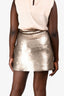 Marella Beige Sequin Mini Skirt Size L