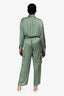 Maje Green Satin Utility Pantsuit Size 40
