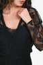 Maje Black Lace Overlay Dress Size 2