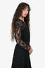 Maje Black Lace Overlay Dress Size 2