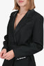 Self-Portrait Black Lace Detailed Blazer Dress Size 4 US