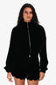 Tom Ford Black Velvet Zip-Up Bomber Jacket Size 38
