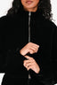 Tom Ford Black Velvet Zip-Up Bomber Jacket Size 38