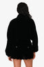 Tom Ford Black Velvet Zip-Up Bomber Jacket Size 38