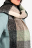 Acne Studios Black/Green/White Check Scarf