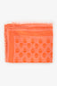 Alexander McQueen Orange Skull Print Scarf