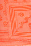 Alexander McQueen Orange Skull Print Scarf