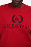 Balenciaga Red Cotton Logo T-Shirt Size M Mens