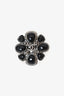 Pre-Loved Chanel™ Black Resin 'CC' Flower Ring