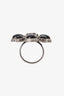 Pre-Loved Chanel™ Black Resin 'CC' Flower Ring