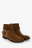 Burberry Brown Suede Ankle Boots Size 38