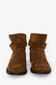 Burberry Brown Suede Ankle Boots Size 38