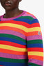 Moncler Multicolour Striped Long Sleeve Sweater Size L