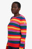 Moncler Multicolour Striped Long Sleeve Sweater Size L