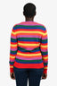 Moncler Multicolour Striped Long Sleeve Sweater Size L
