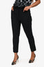 Prada Black Wool Straight Let Trousers Size 46