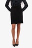 The Row Black Suede Mini Skirt Size 10