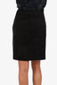 The Row Black Suede Mini Skirt Size 10