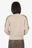 Agona Beige Cashmere/Mink Detail Turtle Neck Sweater Size S